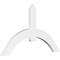 Ekena Millwork Archdale Architectural Grade PVC Gable Bracket, 60"W x 35"H x 2"D x 6"F, 14/12 Pitch GBP060X35X0206ARC00 - alternate 1